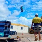 Dogging training: directing a crane hook on a construction site for CPCCLDG3001 Licence to Perform Dogging