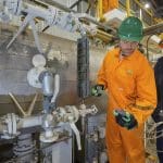 MSMWHS217 Gas Test Atmospheres training showing use of a portable gas monitor for atmospheric testing.